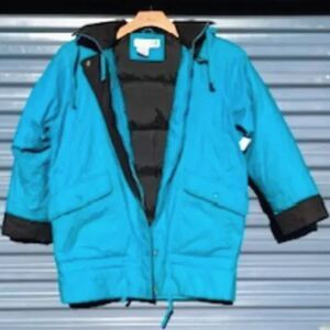 Ski or Snowboarding Jacket w/ Hoodie . Size: Medium {8-10} . Claudia Barnes